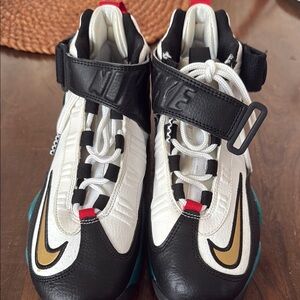 Nike Black and Gold High-Top Sneakers